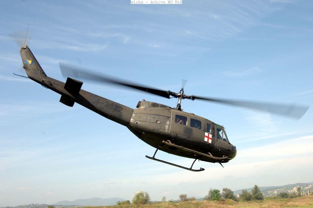 Helikopterom OSBiH iz Podgorice u Sarajevo hitno prevezen teško povrijeđeni državljanin BiH