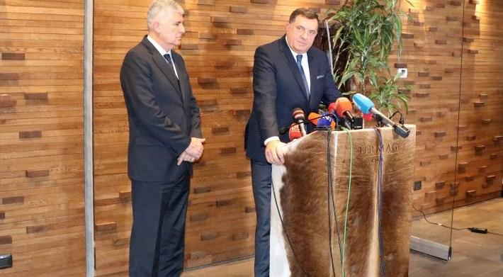 Dodik i Čović na Jahorini: Dovoljno je kriza u BiH, moramo imati zajedničko opredjeljenje