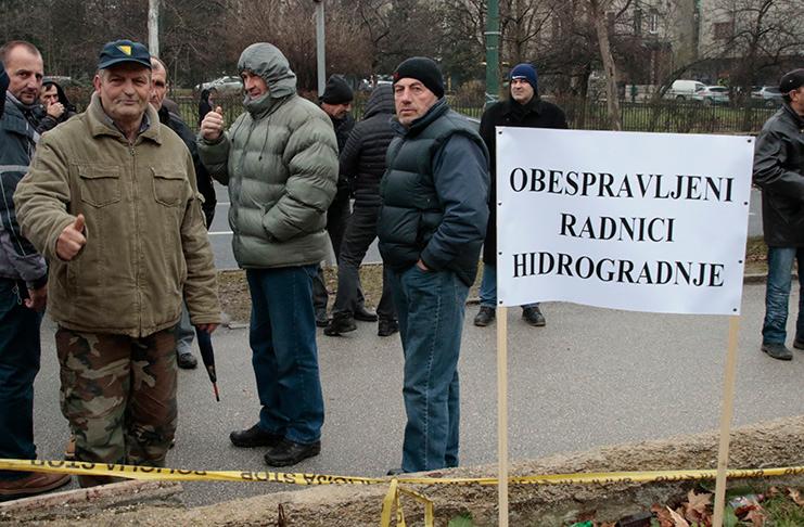 Radnici "Hidrogradnje" planiraju protest i pred Vladom KS: Žele da ih čuju i u Predsjedništvu BiH i u Sindikatu