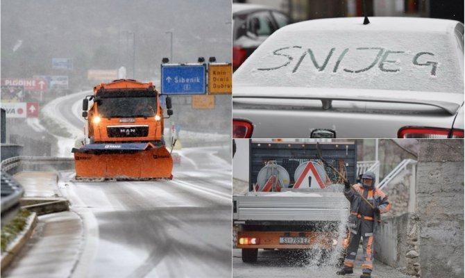 Snijeg prekrio i Dalmaciju: Zabijelili se Split, Šibenik, Konavle…