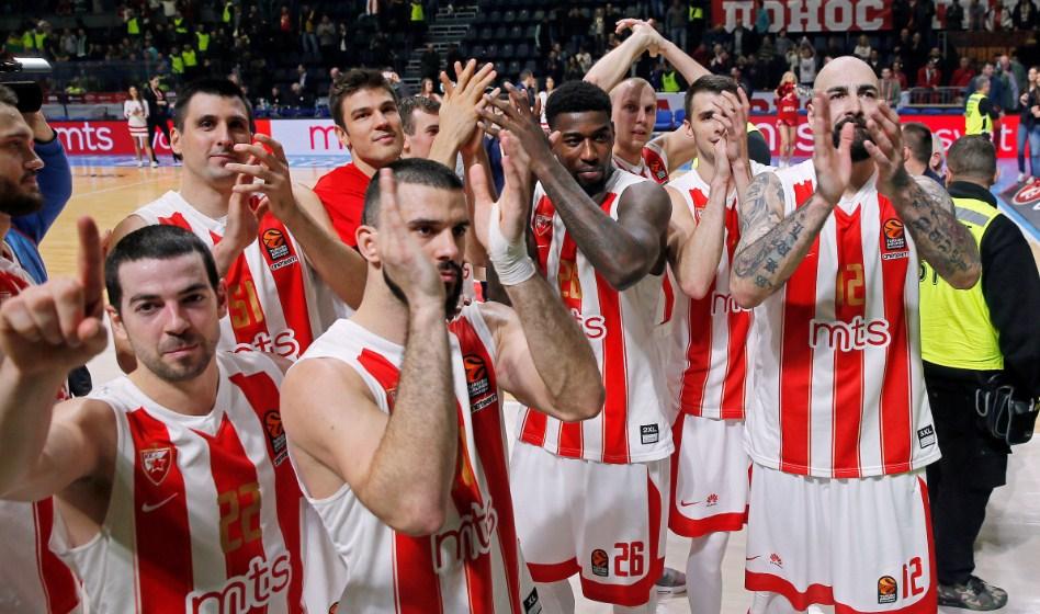 Nema bojkota: Košarkaši Crvene zvezde izašli na zagrijavanje