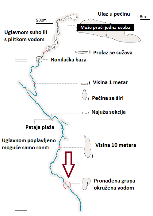 Da bi izašli iz pećine, dječaci će morati satima roniti kroz uski prolaz - Avaz