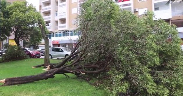 Strašno nevrijeme pogodilo Šibenik: Poginuo muškarac, razbijeni automobili i krovovi