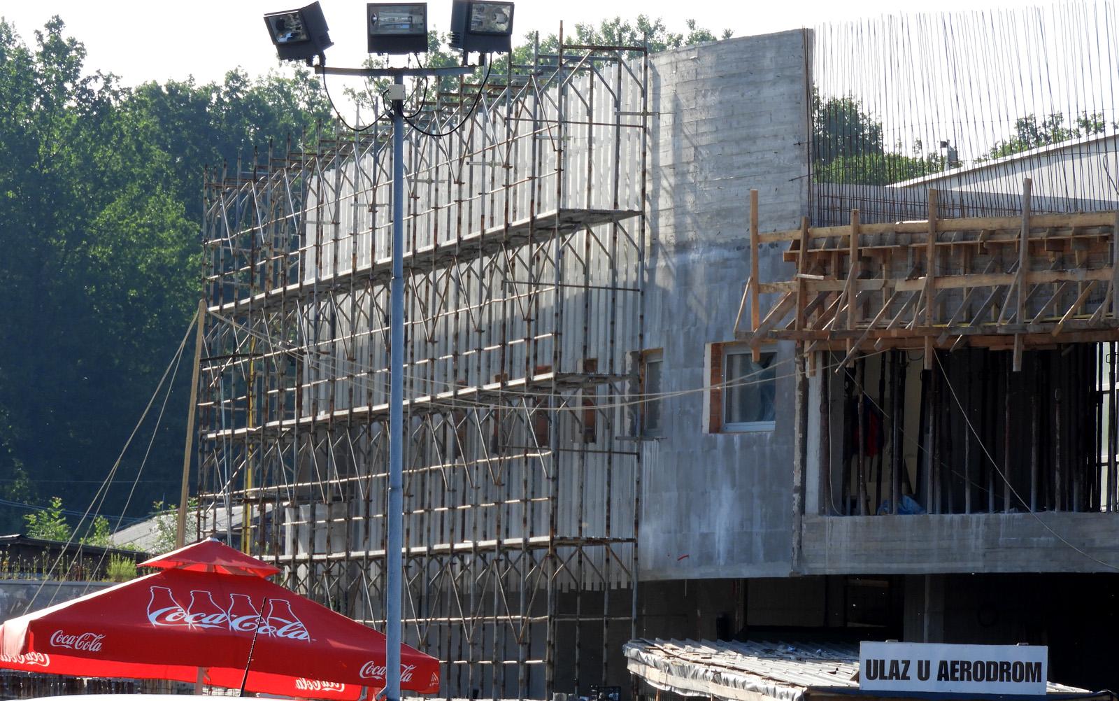 Kasne radovi na Međunarodnom aerodromu Tuzla: Zgrada putničkog terminala mora biti gotova do kraja septembra