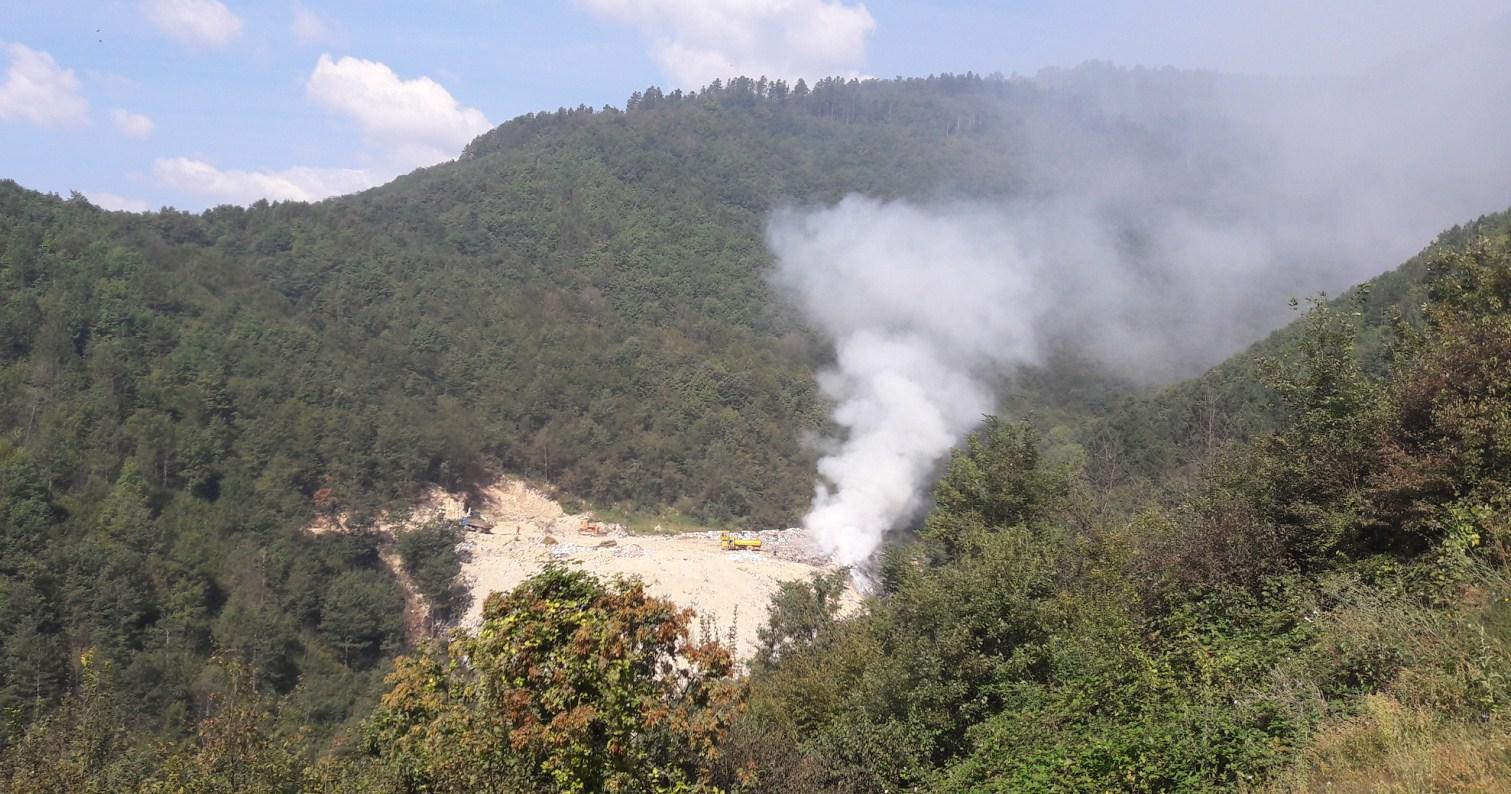 Ponovo požar na deponiji smeća Šišeta kod Goražda