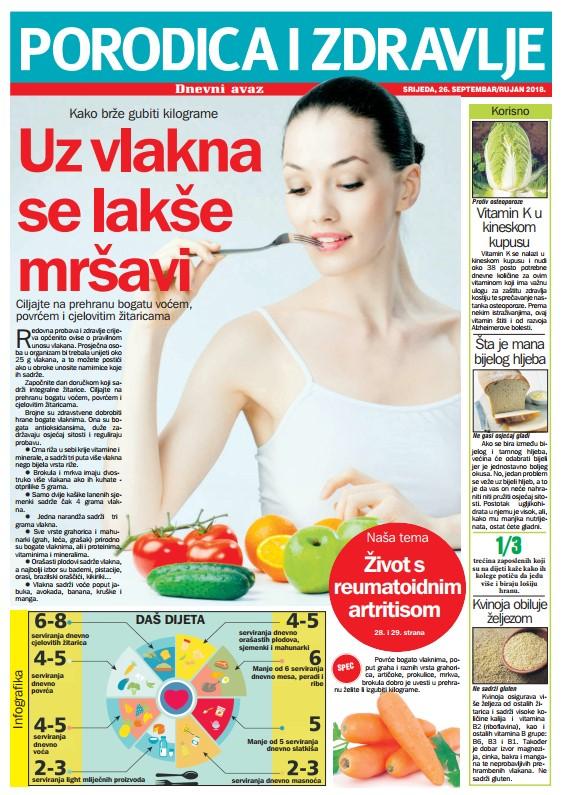 Srijedom u „Dnevnom avazu“ magazin „Porodica i zdravlje“