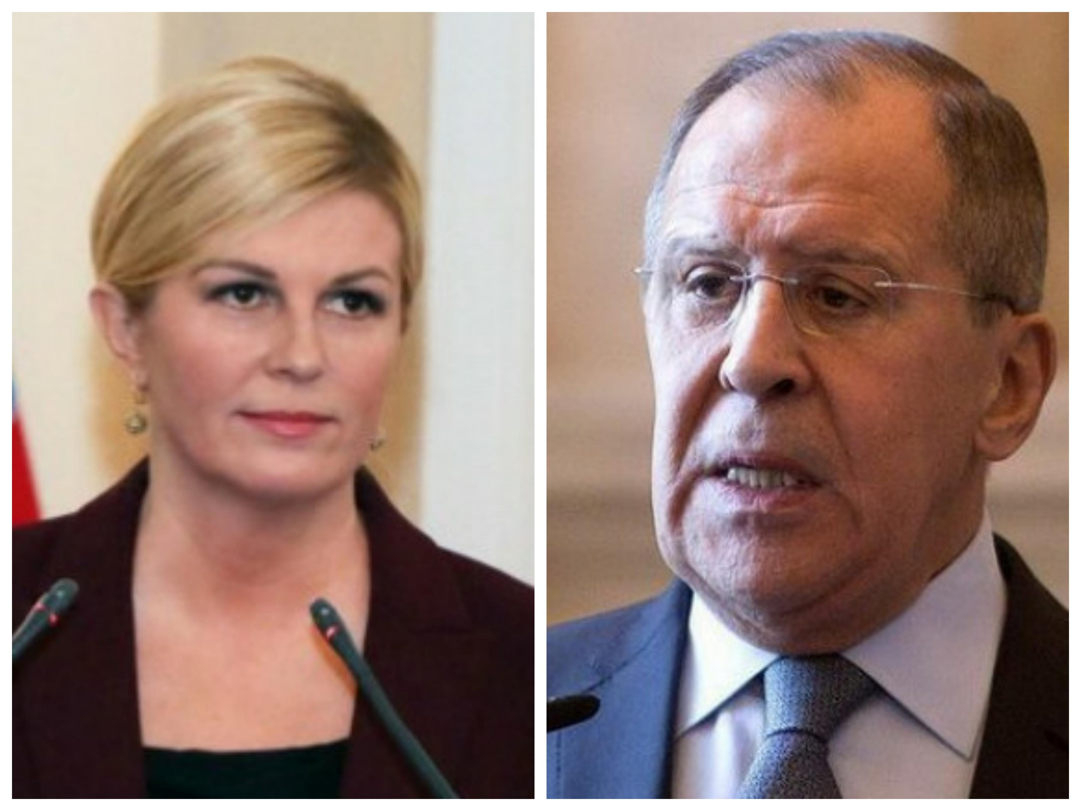 Grabar-Kitarović i Lavrov razgovarali o izborima u BiH