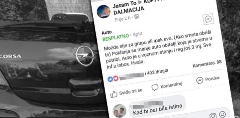 Preko Facebooka poklonila automobil samohranoj majci