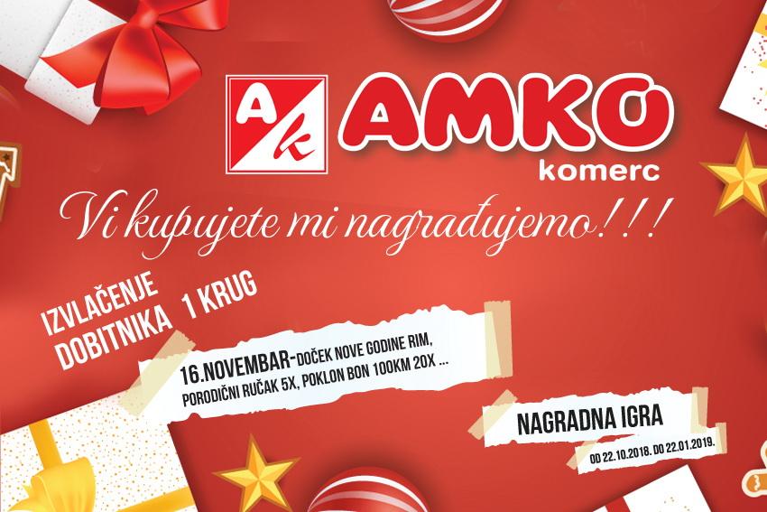 Prvi krug izvlačenja u petak u marketu “Amko” na Mojmilu