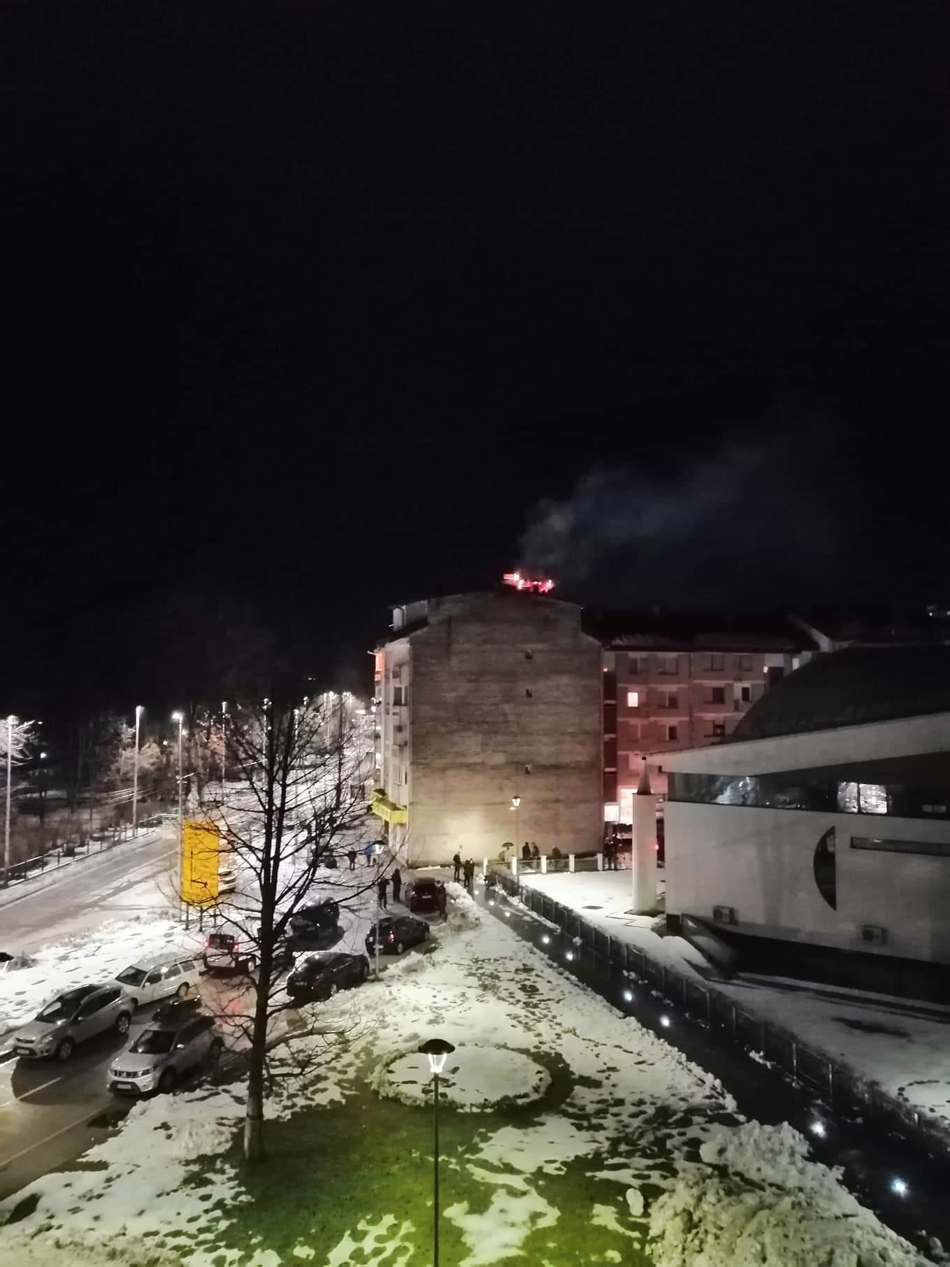 Jablanica: Gorjelo potkrovlje stambene zgrade