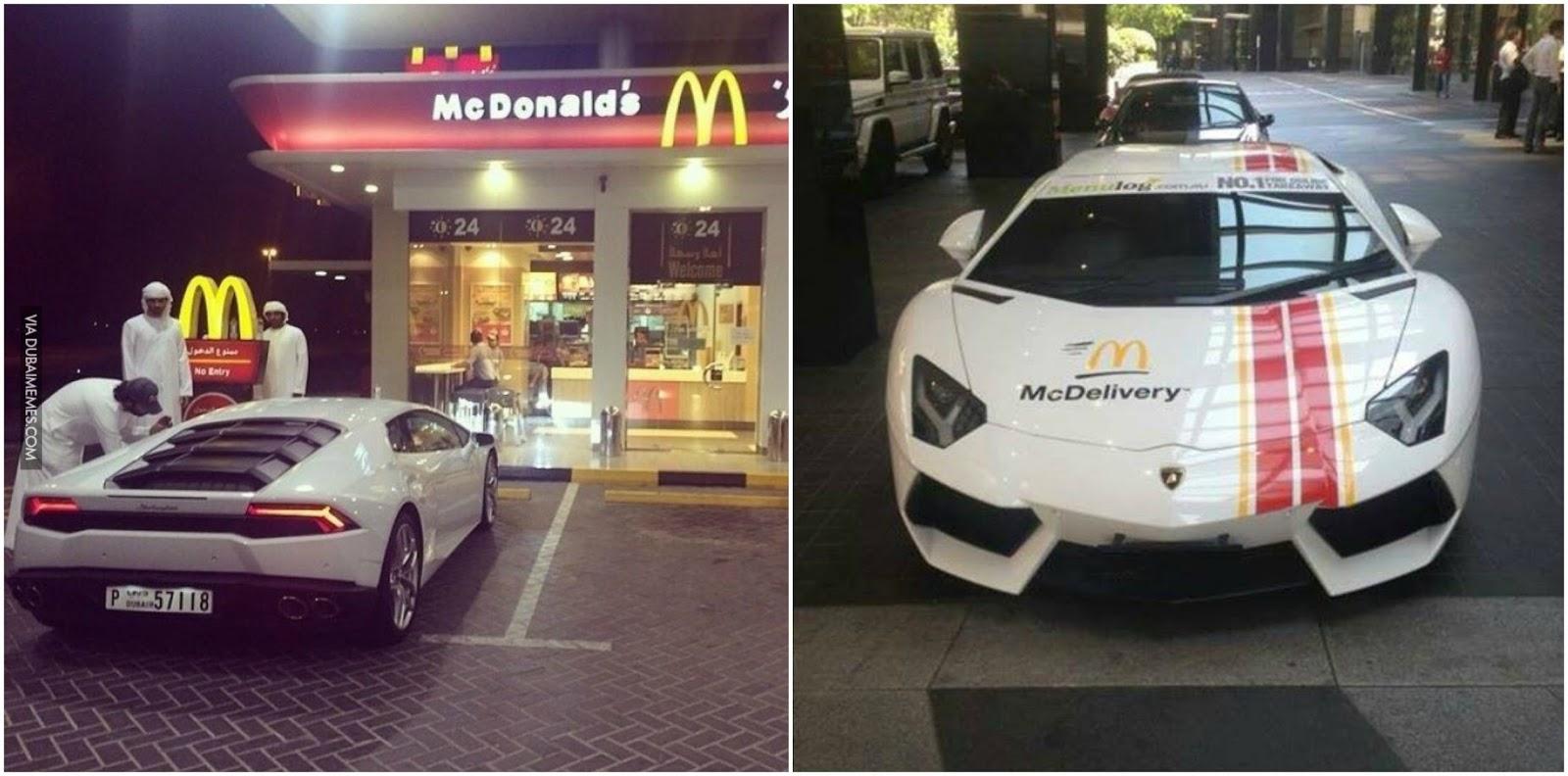 Lamborghini ispred McDonaldsa: Raskoš čak i u distavi hrane - Avaz