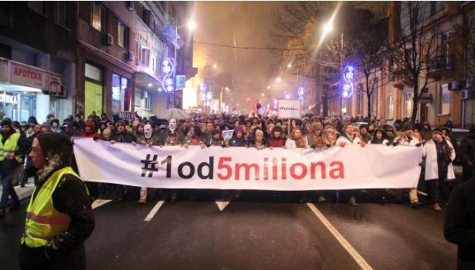 Protesti "Jedan od pet miliona" - Avaz