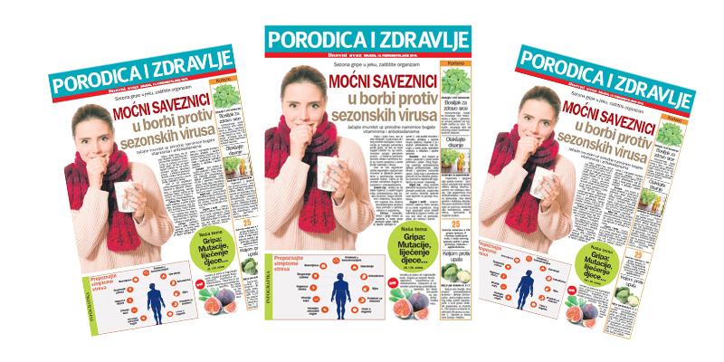 Srijedom u „Dnevnom avazu“ magazin „Porodica i zdravlje“