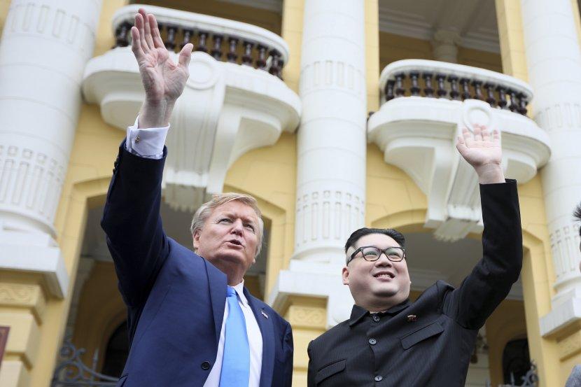 Imitatori Kim Jong-una i Donalda Trampa - Avaz