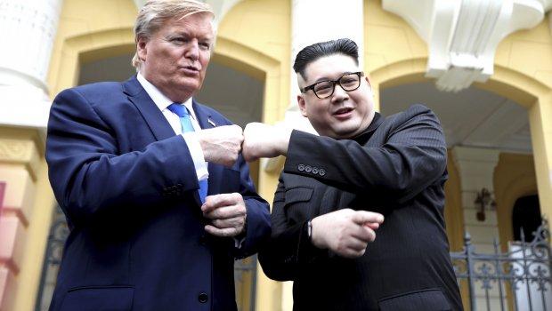 Imitatori Kim Jong-una i Donalda Trampa - Avaz