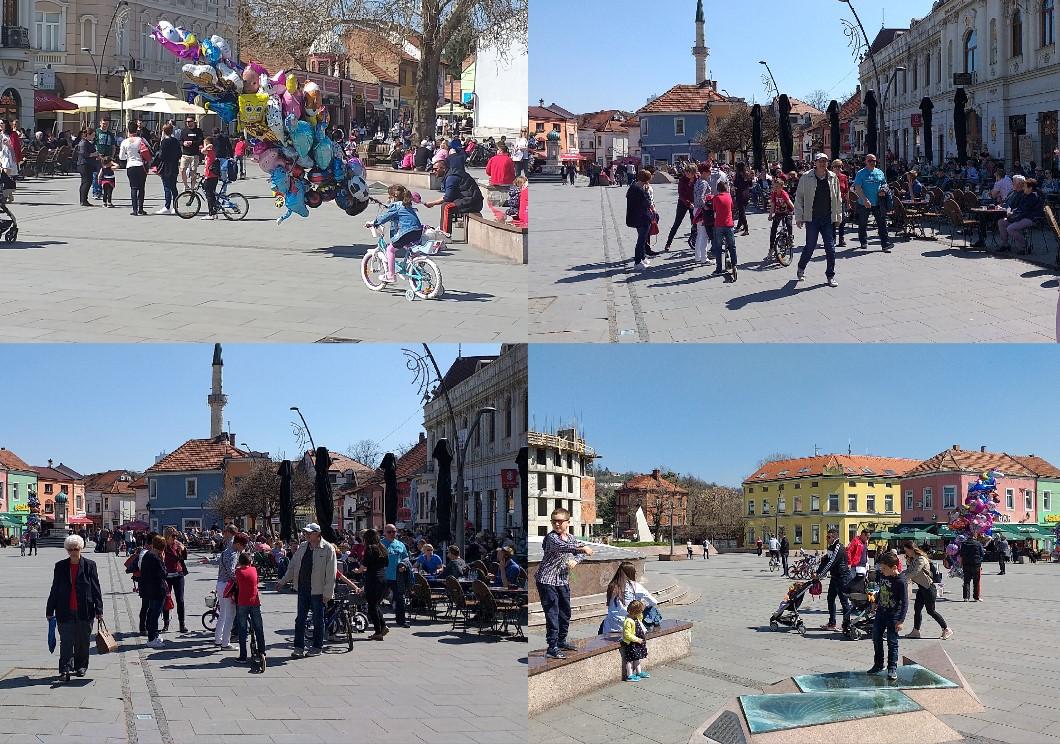 Sunčanu proljetnu nedjelju Tuzlaci iskoristili za ugodnu šetnju ulicama grada