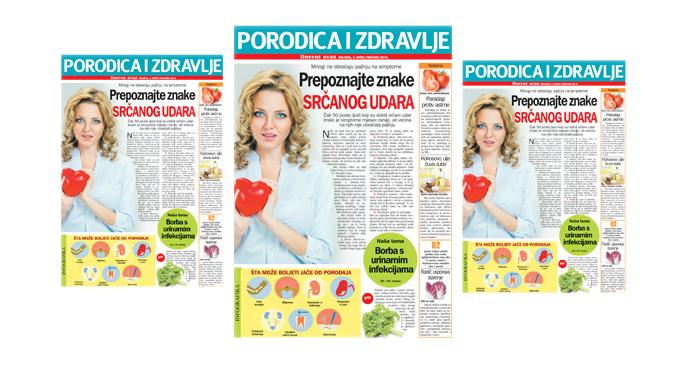 Srijedom u "Dnevnom avazu" magazin "Porodica i zdravlje": Prepoznajte znake srčanog udara