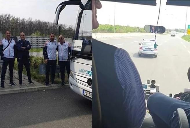 Hrvatski rukometaši na granici sa Srbijom napustili autobus hrvatskih registracija