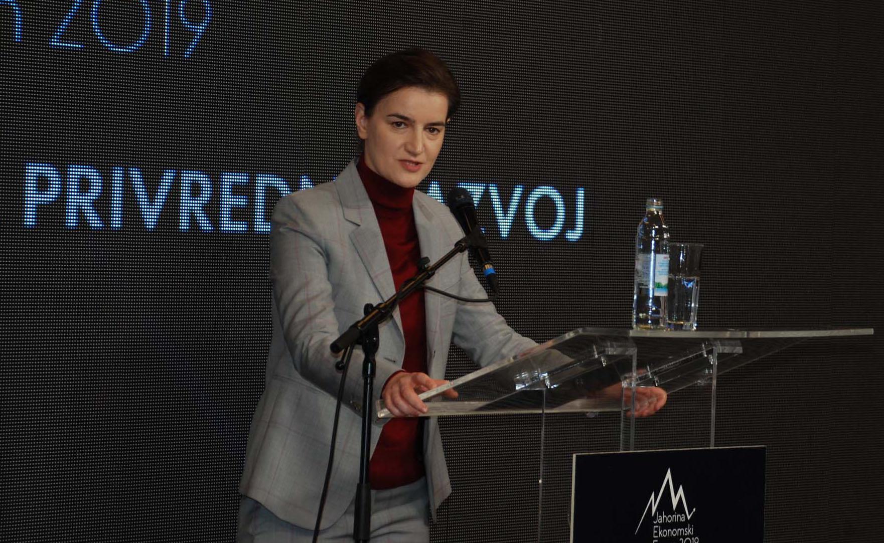 Brnabić: Stabilnost i mir preduvjeti za privredni rast i jaku ekonomiju