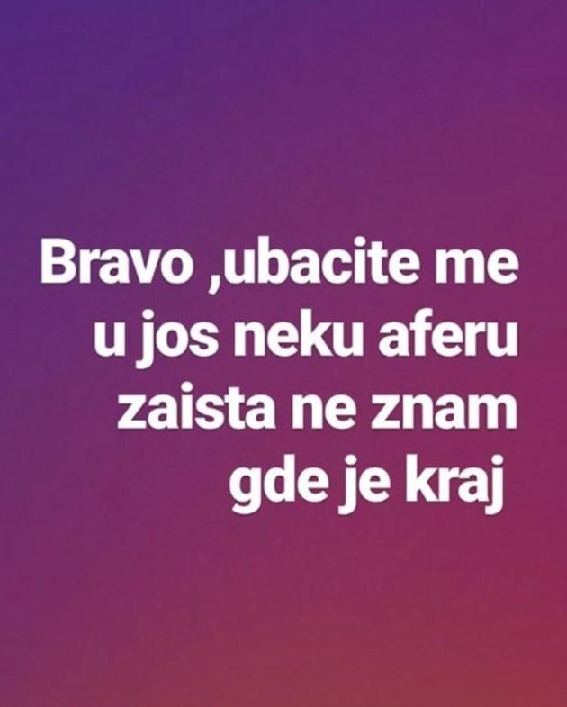 Soraja Vučelić objavila Instastory - Avaz