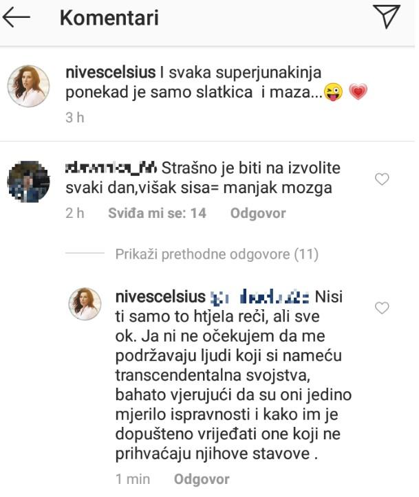 Odgovor Nives Celzijus - Avaz