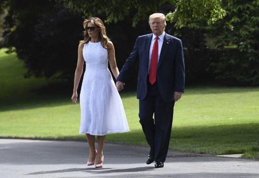 Melanija i Donald Tramp su se sve vrijeme smješkali jedno drugome - Avaz