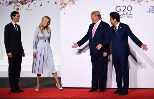 Džared Kušner, Ivanka Tramp, Donald Tramp i Šinzo Abe - Avaz