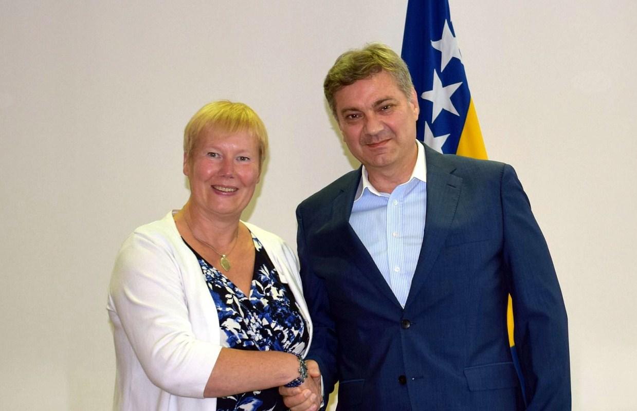 Zvizdić primio u oproštajnu posjetu ambasadoricu Njemačke Kristijane Homan