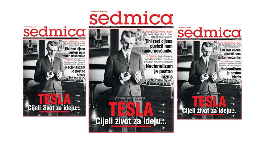 Naslovnica priloga "Sedmica" - Avaz