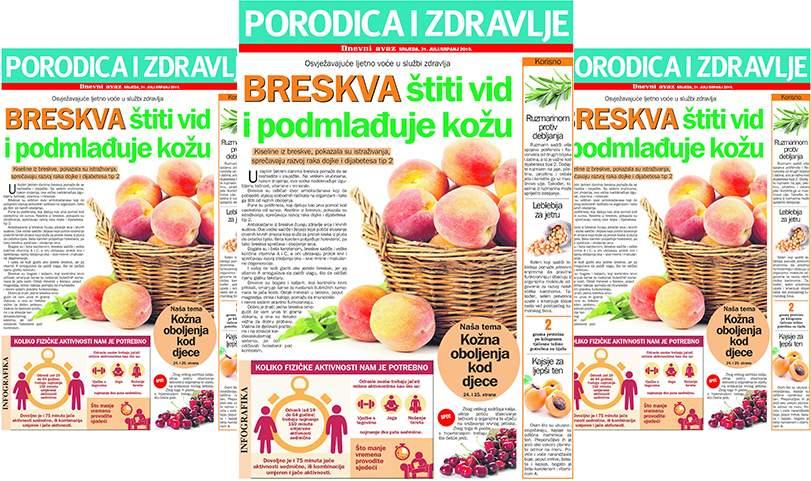 Srijedom u „Dnevnom avazu“ magazin „Porodica i zdravlje“: Dječija kožna oboljenja