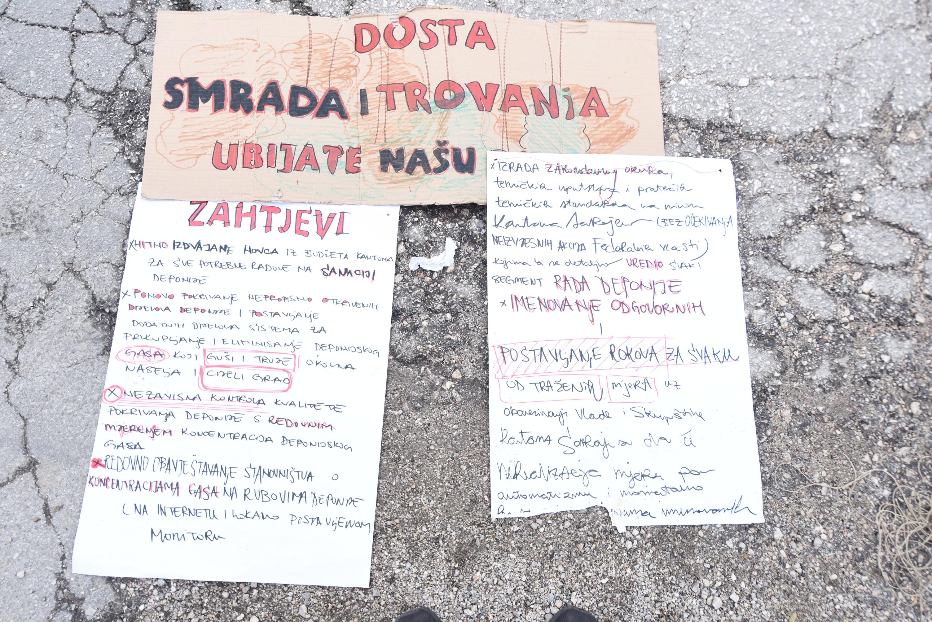 S današnjih protesta - Avaz