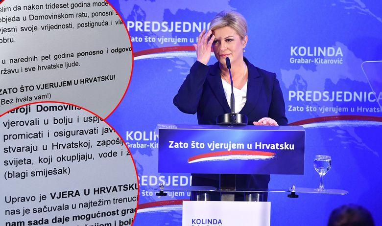 Kolinda najavila kandidaturu za novi mandat, objavljen transkript govora - Avaz