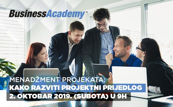 Besplatan seminar BusinessAcademy: „Menadžment projekata: Kako razviti projektni prijedlog”