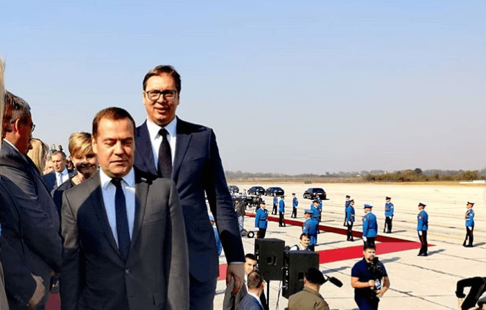 Beograd: Medvedev i Vučić - Avaz