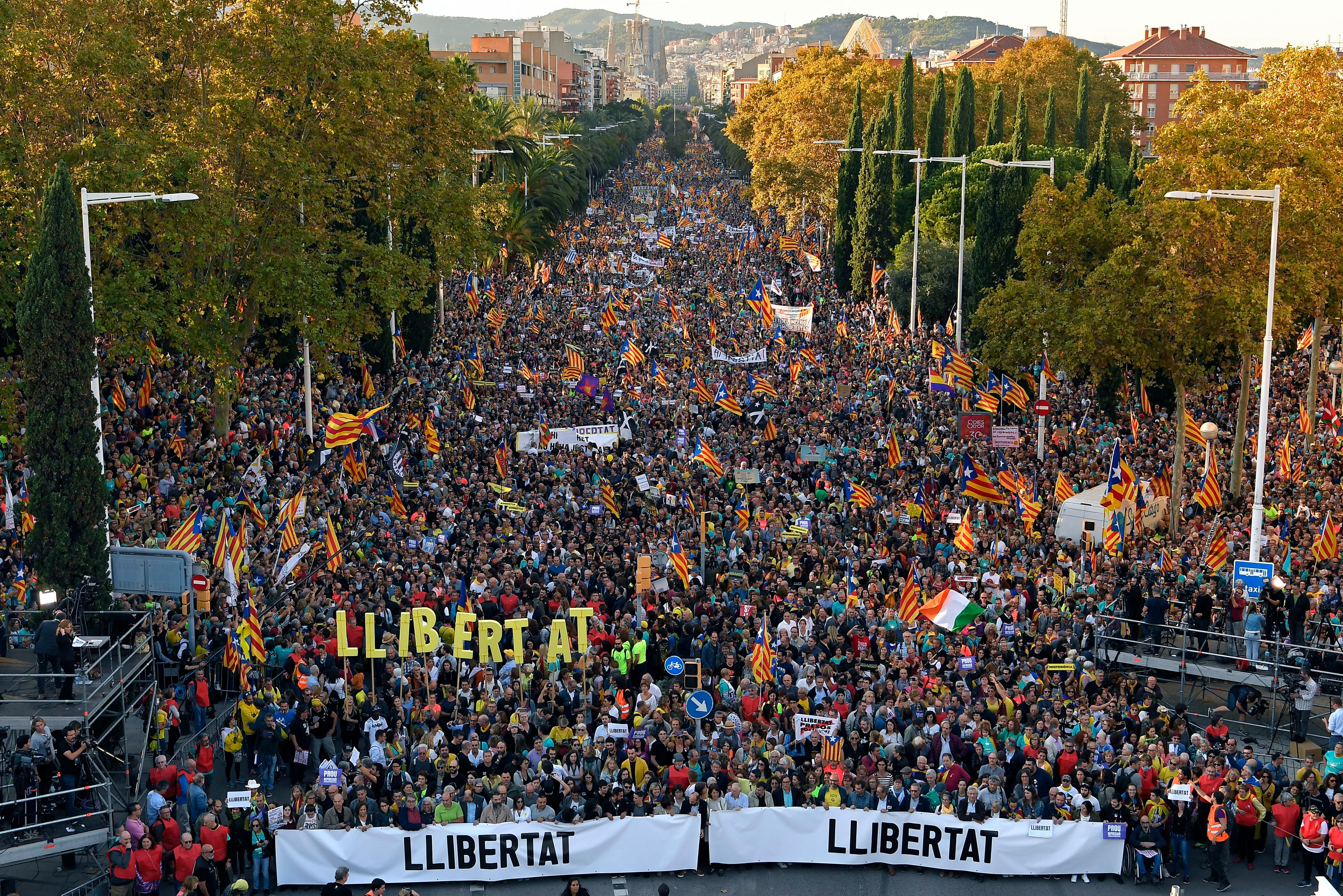 Veliki marš na ulicama Barcelone