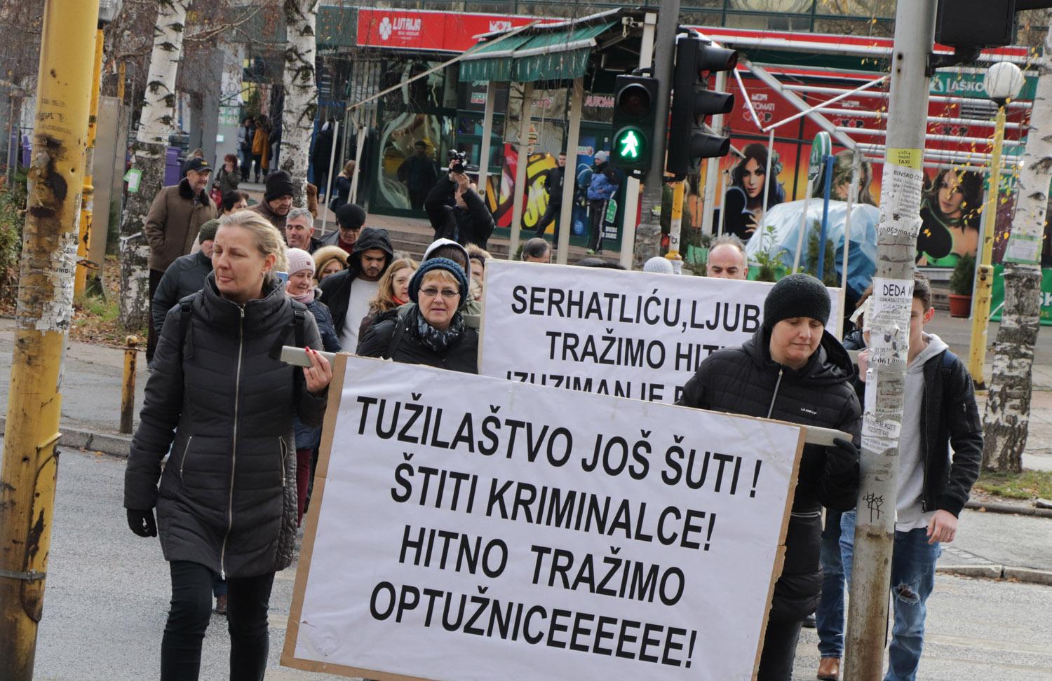 Zabranjeno okupljanje ispred Tužilaštva TK