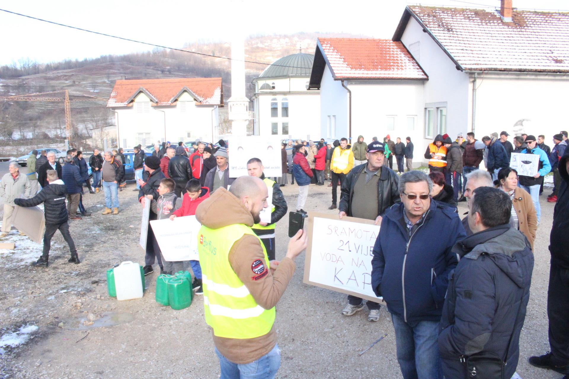 Mještani protestirali zbog problema s pitkom vodom