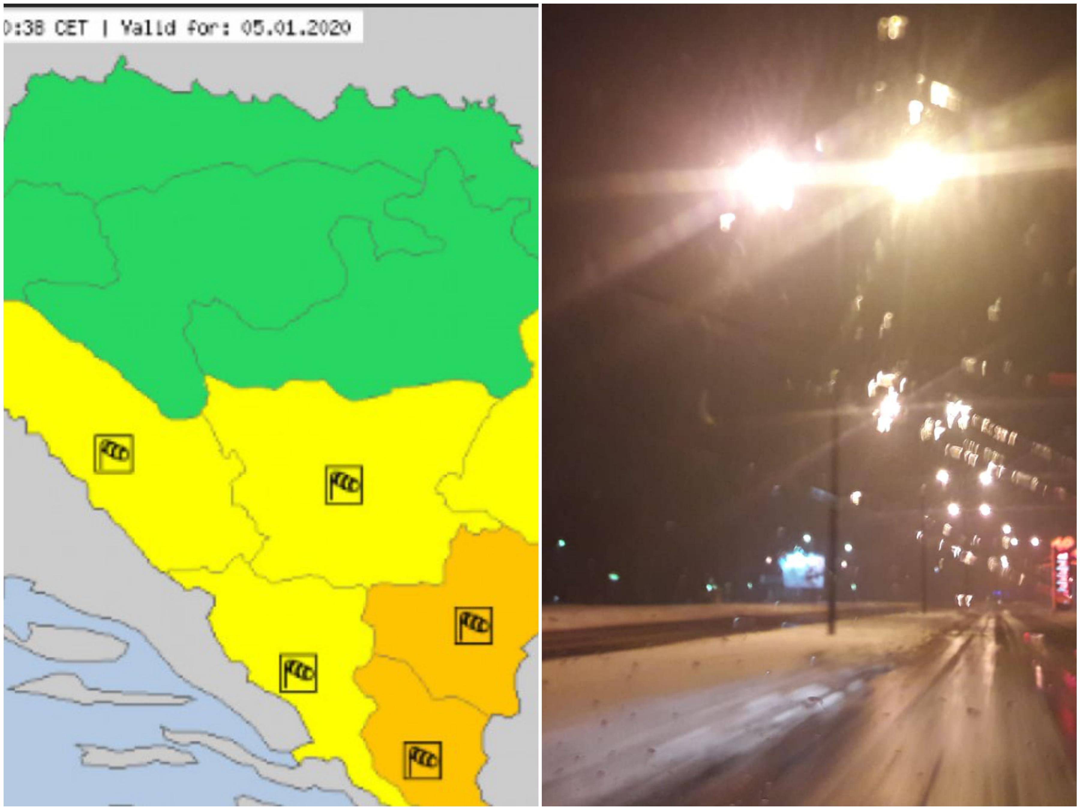 Zbog snijega i vjetra danas je aktiviran meteoalarm: Saznajte kakvo nas vrijeme očekuje naredne sedmice