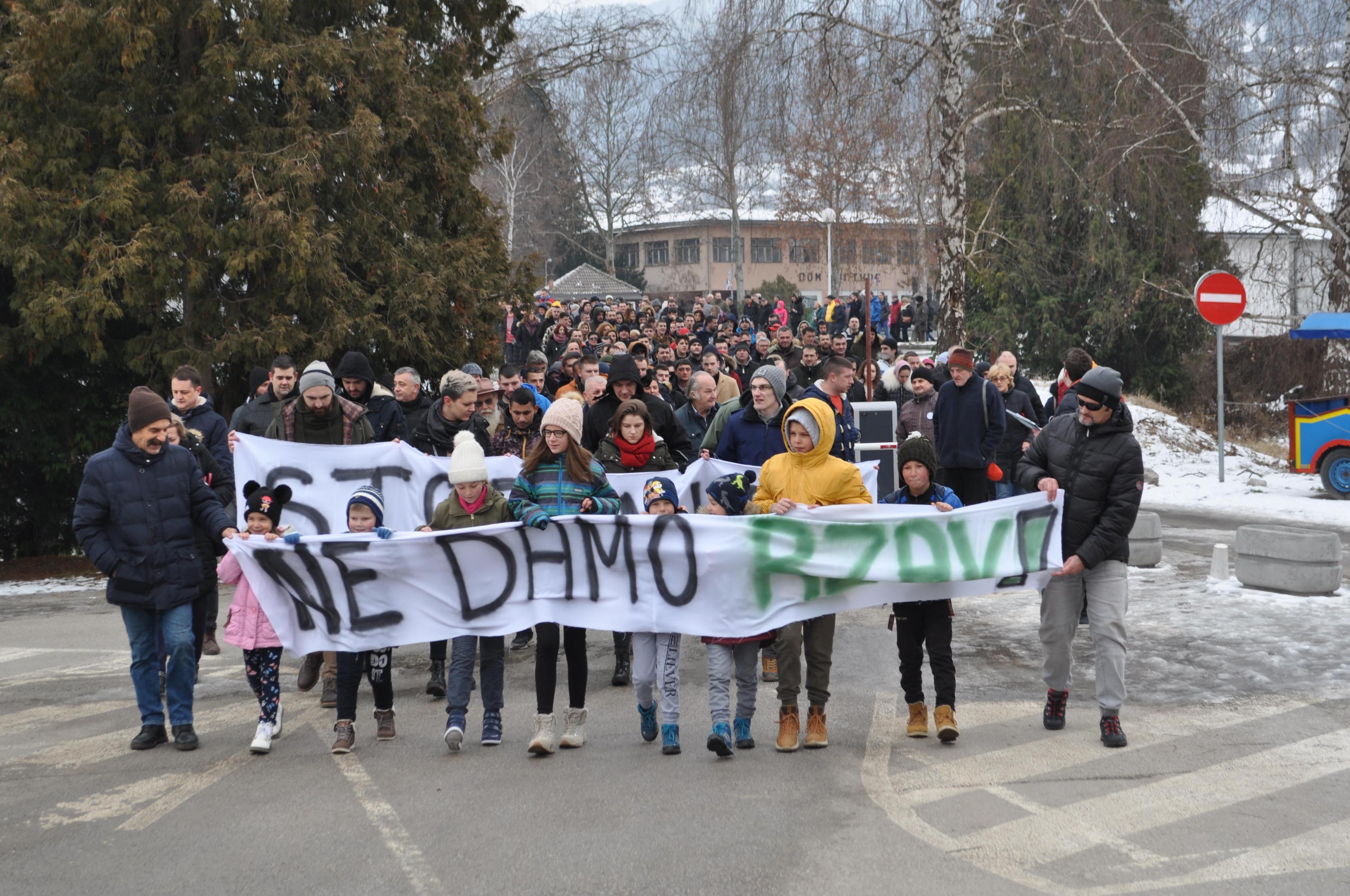 Protesti u Višegradu - Avaz