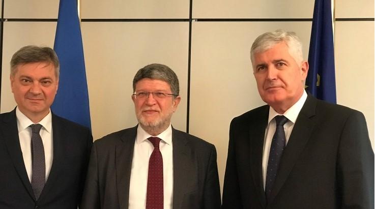 Zvizdić i Čović s Piculom: Opredijeljenost za članstvo BiH u EU