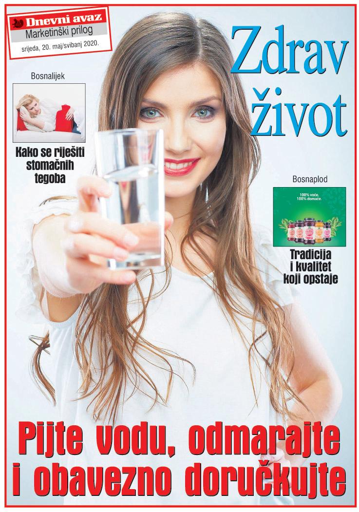 Naslovna strana priloga "Zdrav život" - Avaz