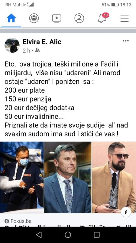 Status Elvire Alić - Avaz