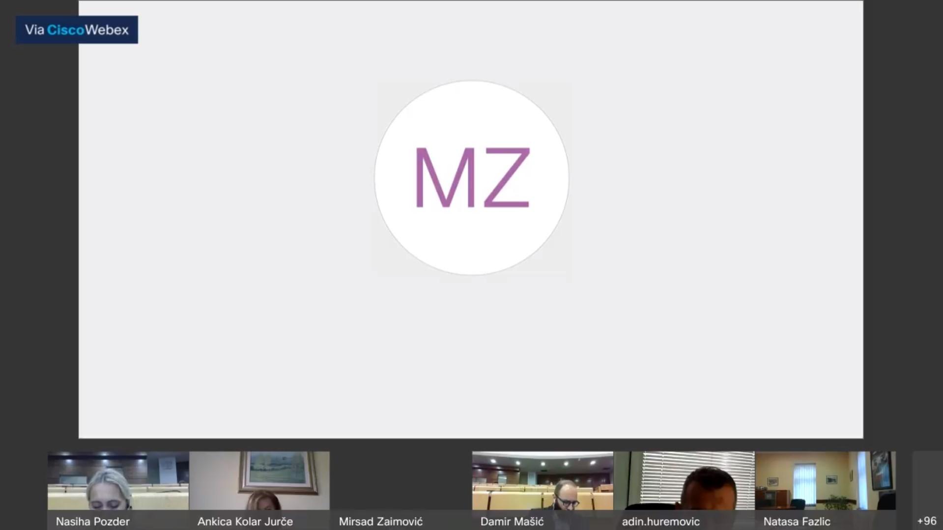 Sjednica se održava putem Cisco webex platforme - Avaz