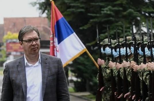 Predsjednik Srbije Aleksandar Vučić: Obišao bataljon - Avaz