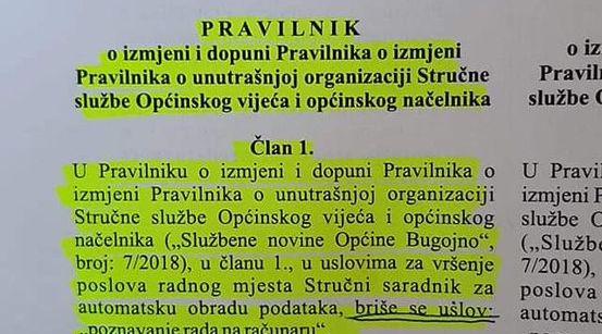 Pravilnik o izmjeni i dopuni Pravilnika o izmjeni Pravilnika - Avaz