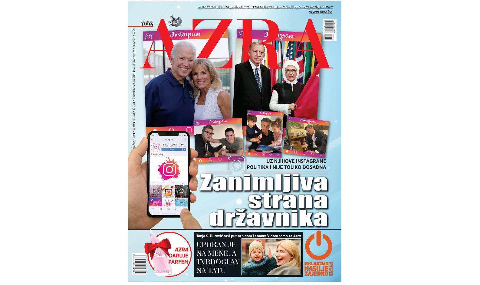 Naslovnica novog broja magazina "Azra" - Avaz