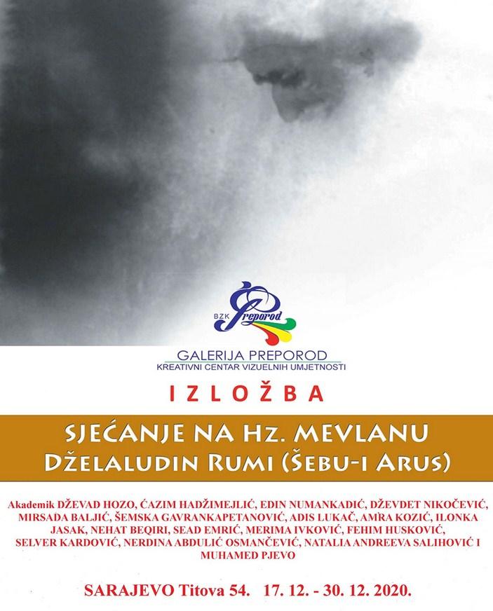 U galeriji “Preporod” u toku deseta izložba “Sjećanje na Hz. Mevlanu Dželaludina Rumija”