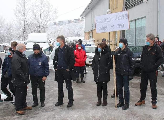 Mještani Blažuja protestirali zbog sve većeg broja migranata