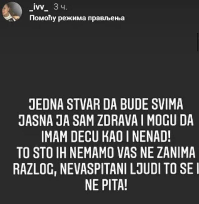 Reperova žena se oglasila na Instagramu - Avaz