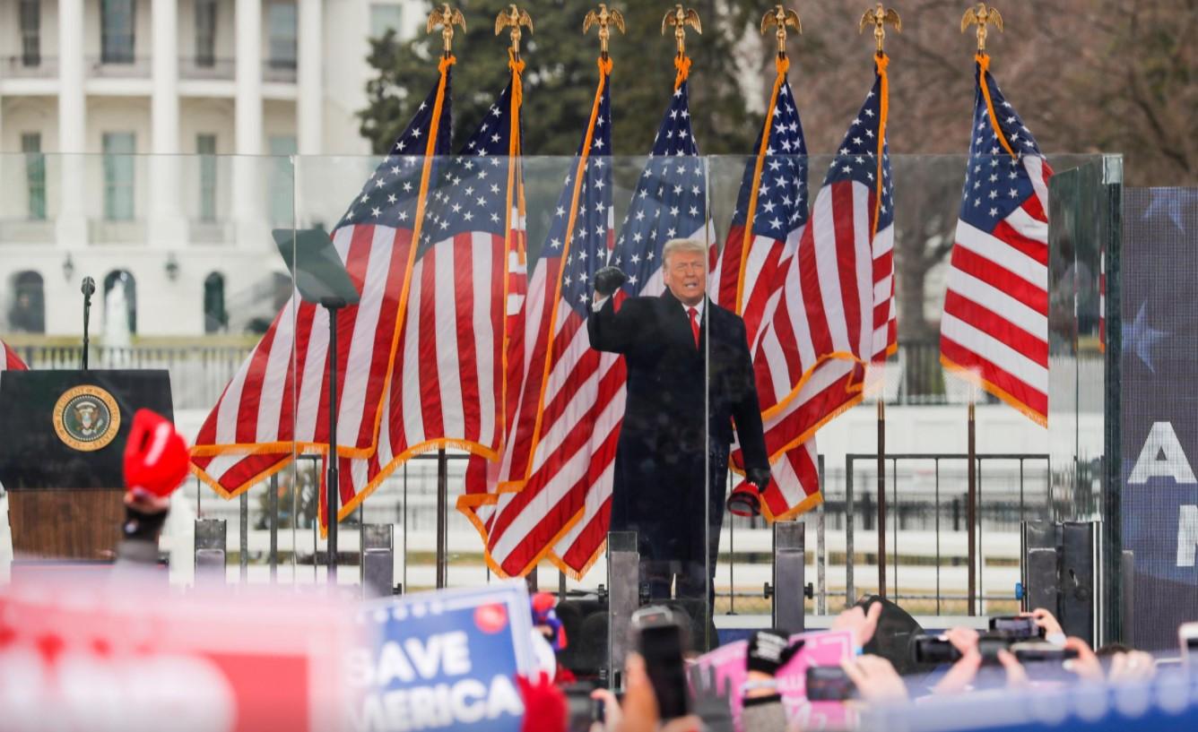 U.S. President Donald Trump holds a rally to contest the certification of the 2020 U.S. presidential election results by the U.S. Congress, in Washington, U.S, January 6, 2021. - Avaz